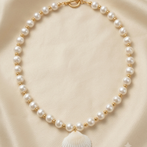 PEARL SHELL BEADED NECKLACE