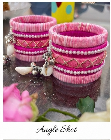 SILK THREAD BANGLES SET - Image 2