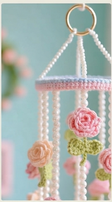 CROCHET ROSE WALL HANGING - Image 2