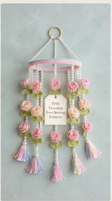 CROCHET ROSE WALL HANGING - Image 3