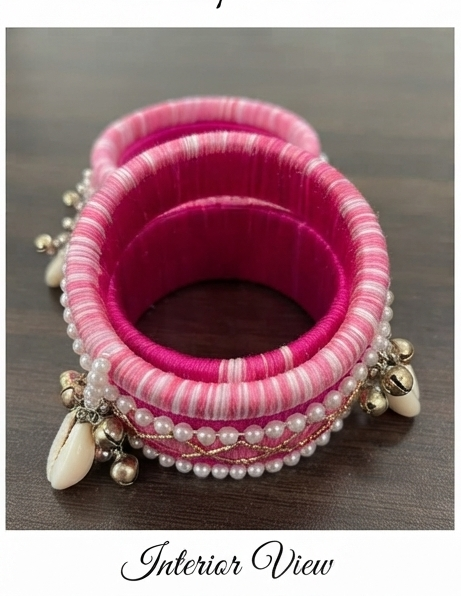SILK THREAD BANGLES SET - Image 4