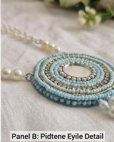 MIRROR BEADED NECKLACE SET - Image 4