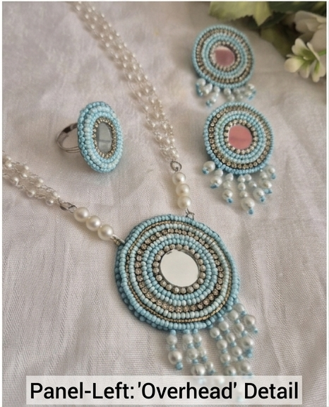 MIRROR BEADED NECKLACE SET - Image 5