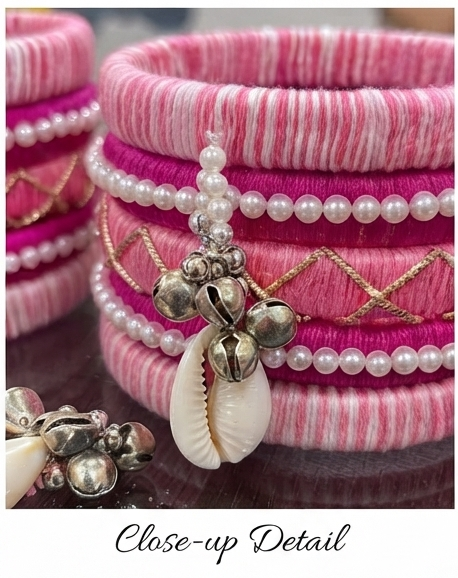 SILK THREAD BANGLES SET - Image 5
